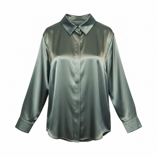 The Élen satin shirt