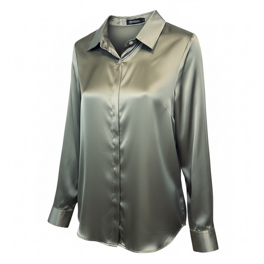 The Élen satin shirt